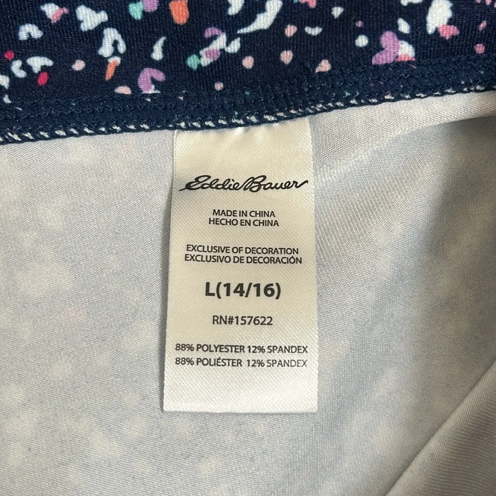 Eddie Bauer Navy Speckled Leggings Pants